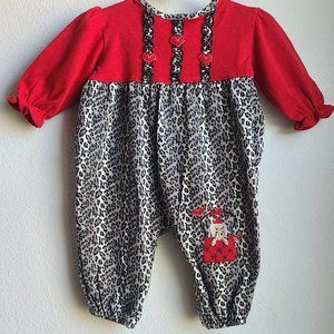 ❤️ Baby Okie-Dokie, Girl's Valentine Romper, Sz 3-6M ❤️